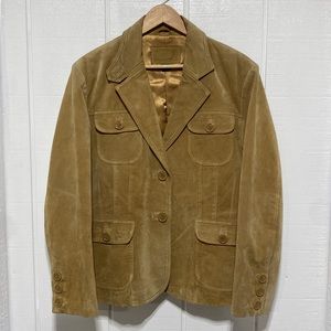 Vintage Western Safari style Leather jacket/blazer